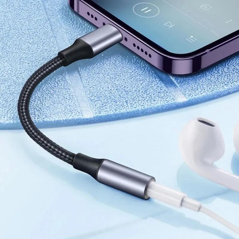 8 Pin To 3.5mm Jack AUX Cable Male To Female Adapter Headphone Connector Audio Splitter for iPhone 14 13 12 11 Pro Max IOS 14