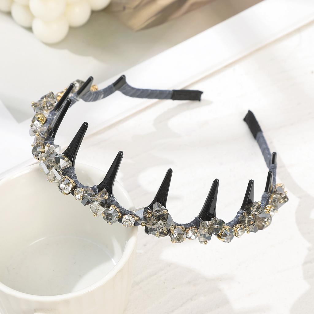 Strass Glänzende Stirnbänder Haarbänder Damen Luxus Koreanische Lünette Stirnbänder Damenmode Dating Party Haarschmuck Kopfbedeckung