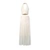 French Temperament Gentle Style Suit Women's Neck Sleeveless Top + Pleated Skirt Two-piece Set