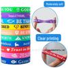 In-Stock Religious Faith Bible Silicone Bracelet with Heart and Letters - Colorful Believer Wristband
