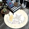 Thumper pattern round rug,Carpet Rug for Living Room Bedroom Playroom ,Non-slip Floor Mat,Holiday Gifts and Birthday Gifts.