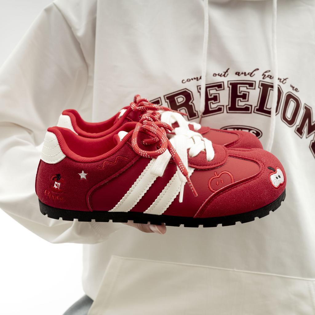 Uformelle flate sko Koreansk stil Mote Damesko Allsidige fritidssko Nisjedesign Hvite sko