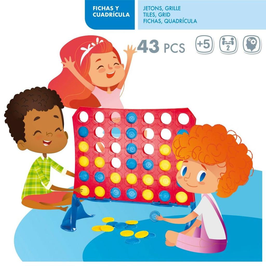 4 In a Row Colorbaby 31.5 X 26 X 13 Cm (6 Units) (42 Pieces)