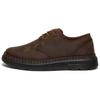 Cuero Punta Redonda Cordones Cómodo Moda Versátil Zapatillas Casuales de Caña Baja Unisex Zapatillas Casuales Marrón 31670201
