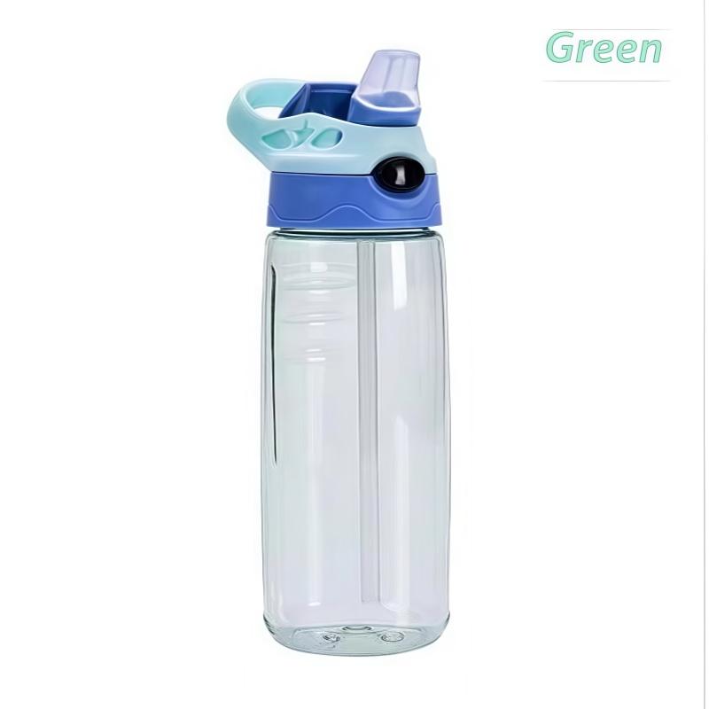 500ML Children Cartoon Plastic Cup With Straw Anti-falling Kids Water Bottle Children's Cup Portable Drinking Bottle Drinkware