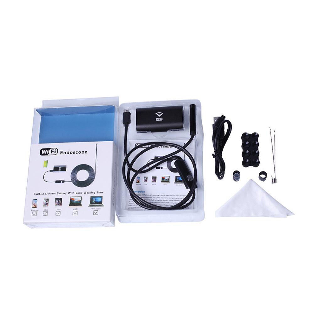 

Промышленный эндоскоп WIFI HD720P 8MM с одной линзой, камера для осмотра трубопровода, бороскоп IP67, водонепроницаемый бороскоп