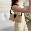 Spring Popular Large Capacity Straw Woven Bag for Women In Spring and Summer New Fashionable Shoulder Bag Casual Beach Small Square Bag