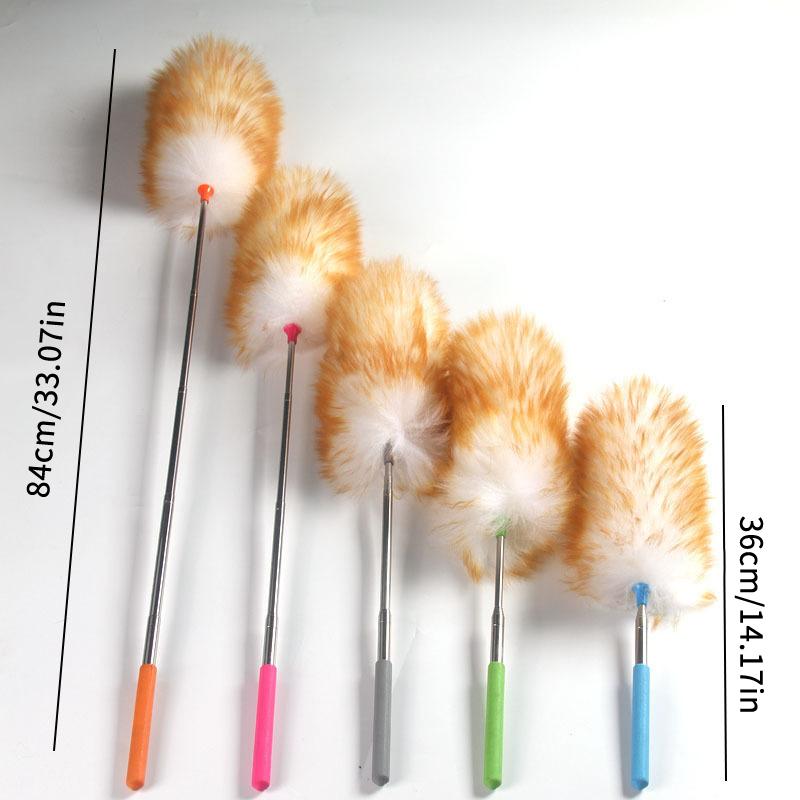 Scalable Wool Duster Household Cleaning Dust Duster Brush Car Cleaning Sweeping Dust Home Use Washable Clean Houseware Tools