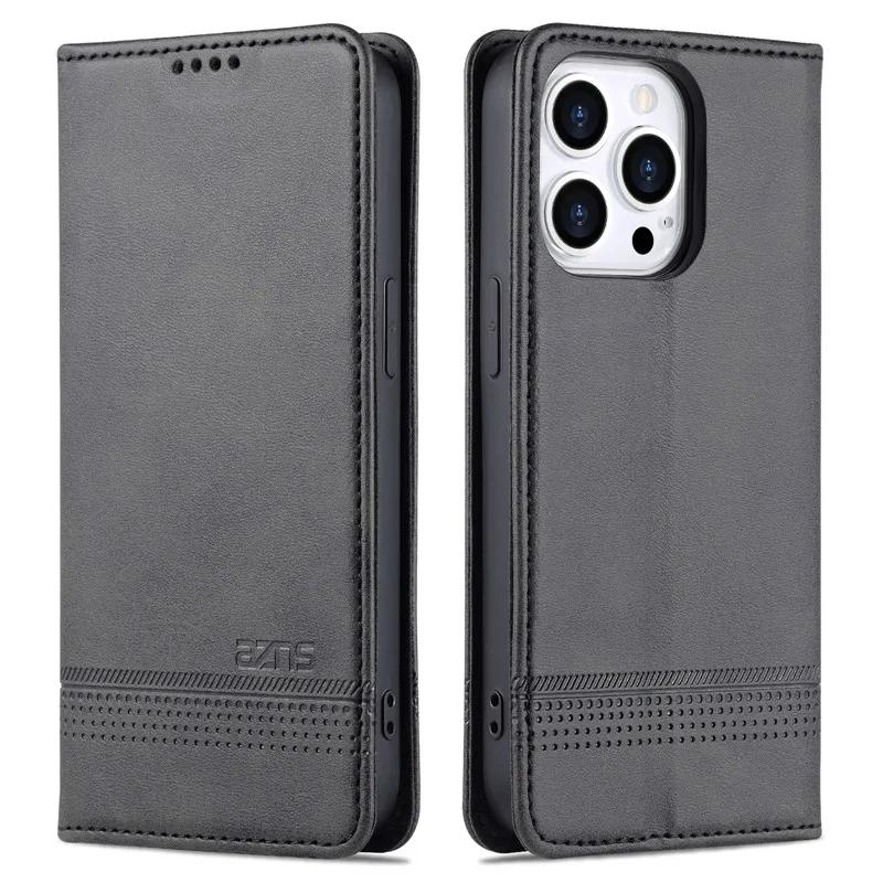 Leather Wallet Case For iPhone 16 15 14 13 12 11 Pro Max Luxury Funda iPhoneX Xs Xr 6s 7 8 Plus SE 2024 Magnetic Flip Cover