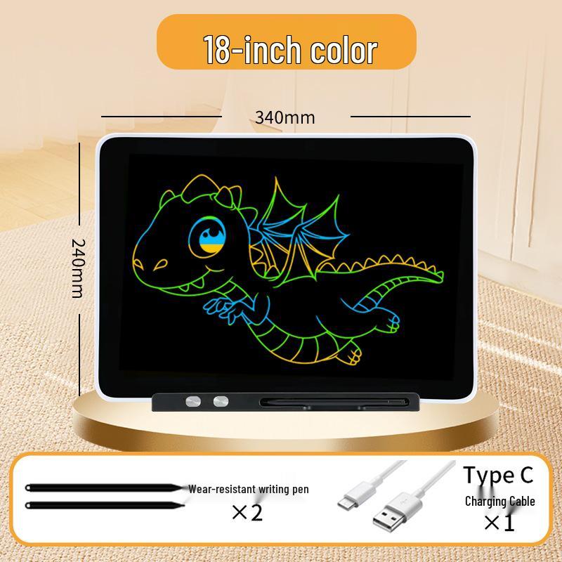 Children's LCD Writing & Drawing Board - Erasable and Portable Blackboard