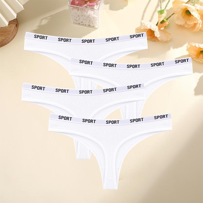 

FINETOO 4 шт./компл. женские сексуальные хлопковые стринги для женщин спортивный бренд стринги нижнее белье женские мягкие хлопковые стринги танга женские стринги танга XL&Set