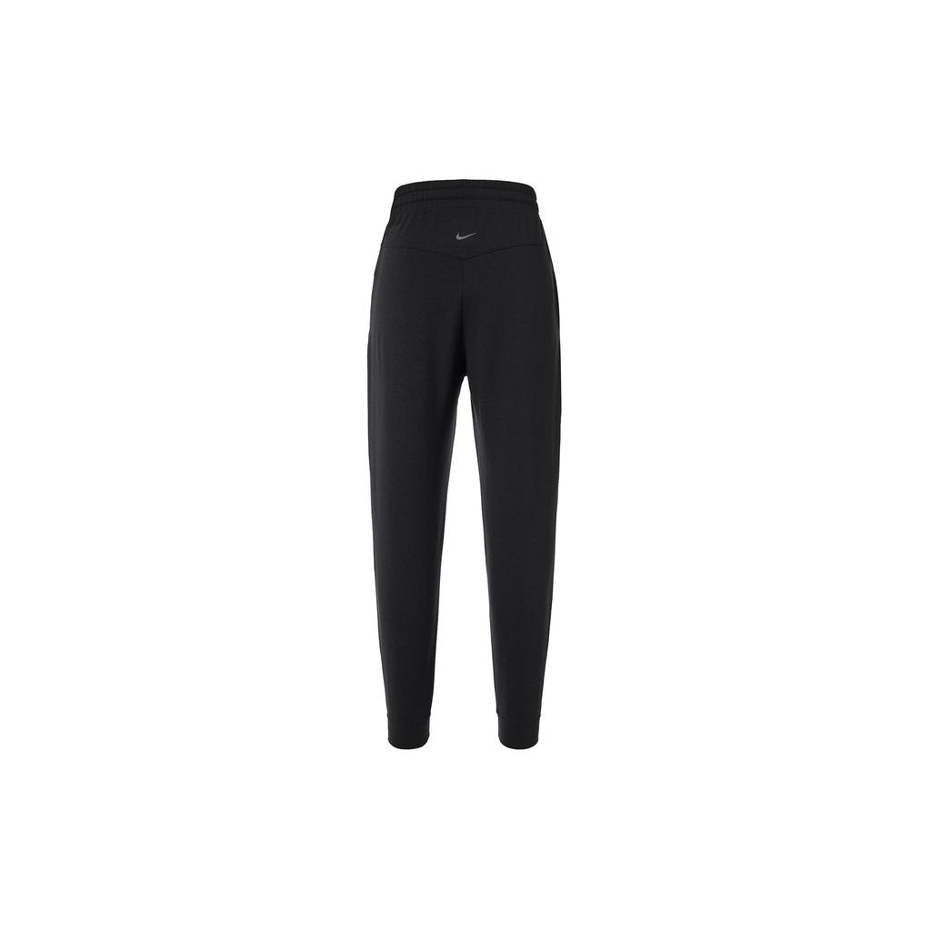 Nike Logo Print Slim Fit Drawstring Sports Pants Women Bottoms Black DM7038-010