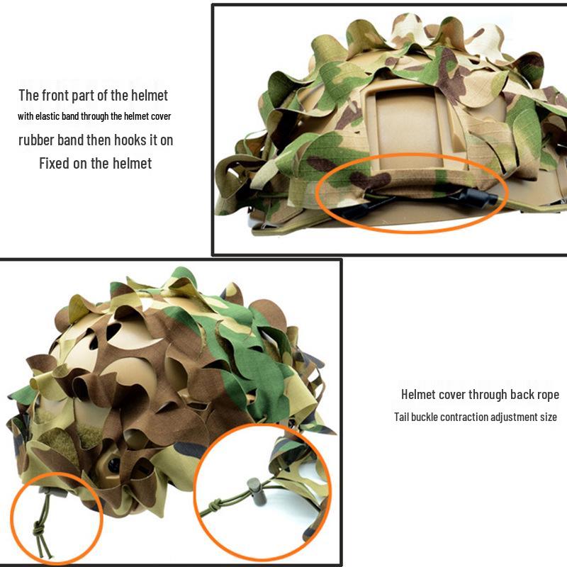 3D Tactical Helmet Camouflage Cover for Military Airsoft Games