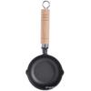 Non-Coated Thick Cast Iron Frying Pan for Eggs - Flat Bottom, Non-stick, Suitable for Induction & Gas Cookers