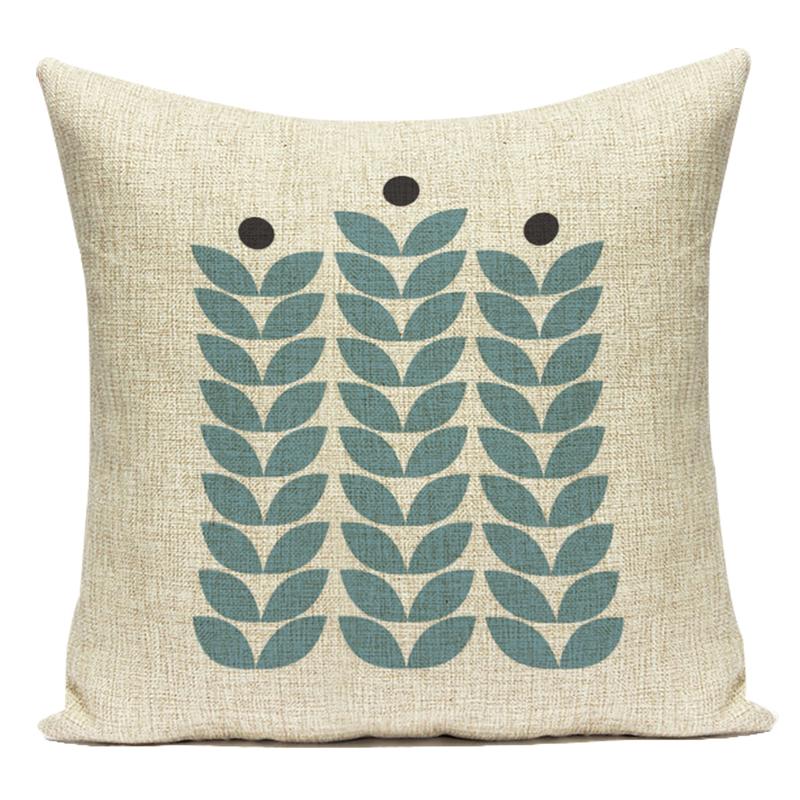 Geometry Animal Plants Cushion Cover Decorative Sofa Seat Home Office Decor Pillow Covers Bear Bird Pattern Throw Pillow Cases