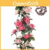 Luxurious Pink Silk Rose Floral Vine Garland For Stunning Party And Home Decor