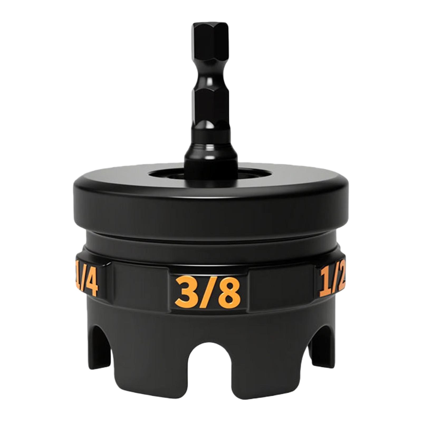 

Fast Nut Bolt Removal Nuts Zipper Drill Attachment for 1/4in 3/8in 1/2in Threaded Rods Nuts Spinning Drill Bolt Extractor Tool