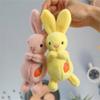 Cute Rabbit Plush Toy Schoolbag Pendant for Girl Love Bag Long-Eared Bunny Pendant Stuffed Animal Keychain