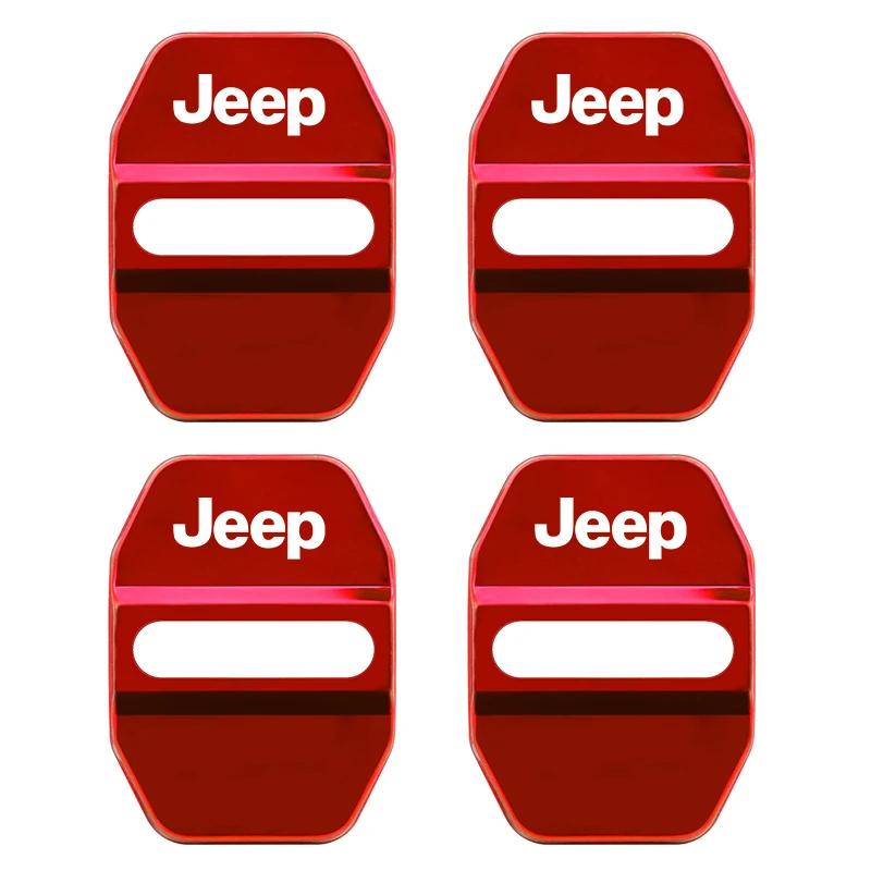 Car Styling Door Lock Covers For Jeep Renegade Compass Patriot Cherokee Wrangler Grand Cherokee SRT Protective And Decoration