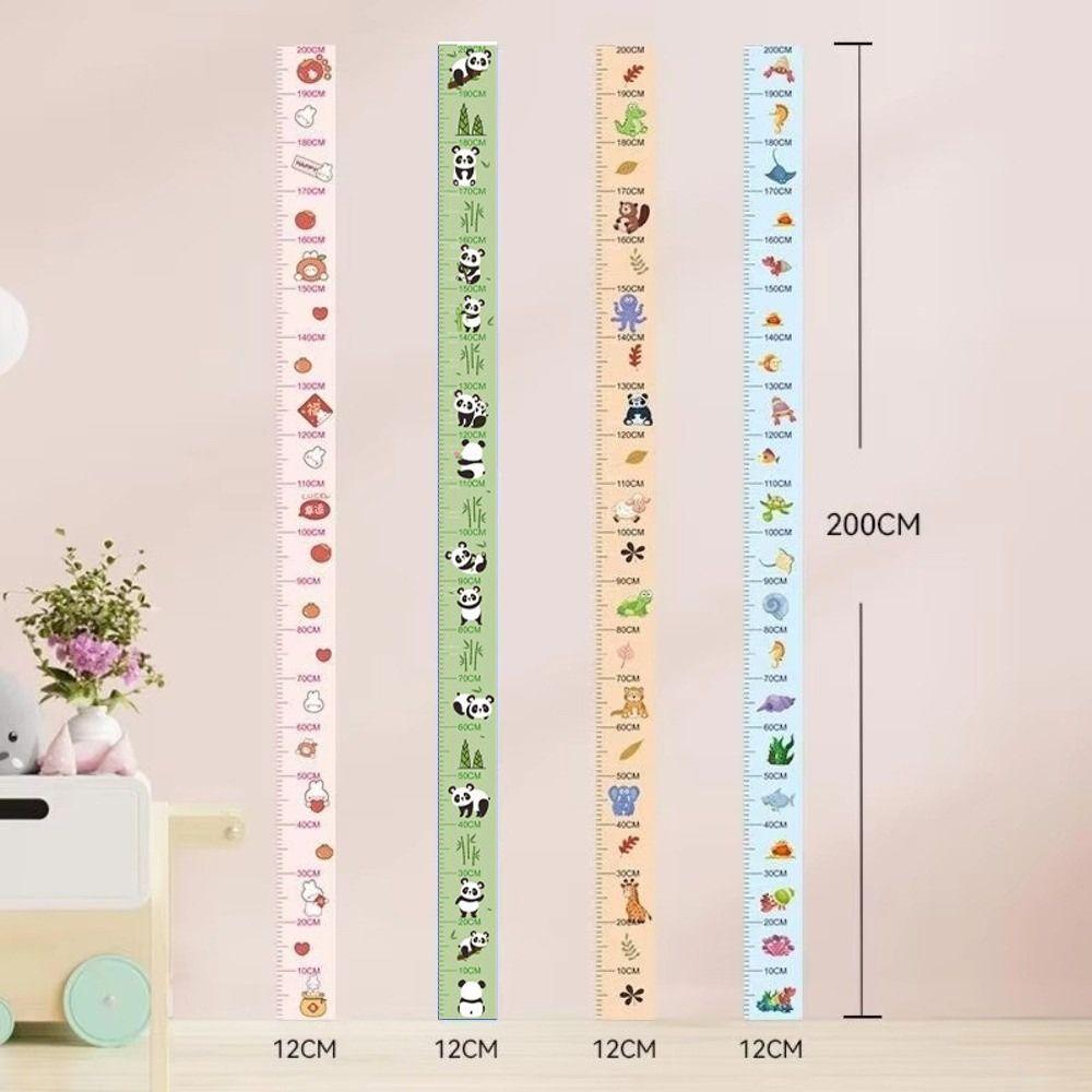 2M Height Child Growth Chart Waterproof Height Measuring Tape Height Measurement Sticker Home Use