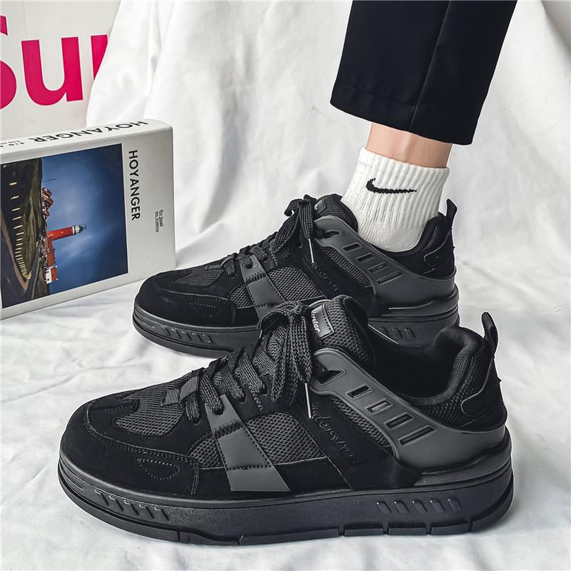 

Мужская обувь Интернет-знаменитость взрыв лето дышащая сетка спортивная повседневная мужская толстая подошва увеличивающая рост молодежная обувь для скейтборда модная обувь 44 чёрный