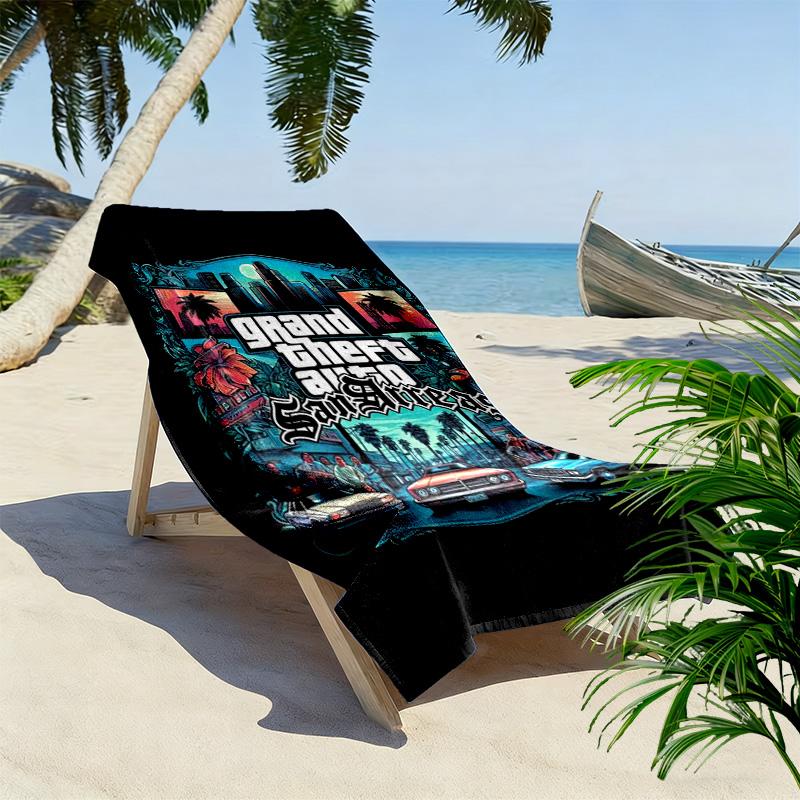 Liberty City Adventures beach towel beach Portable for travel Absorbent bath towel quick-drying swim towel swim beach Fashion
