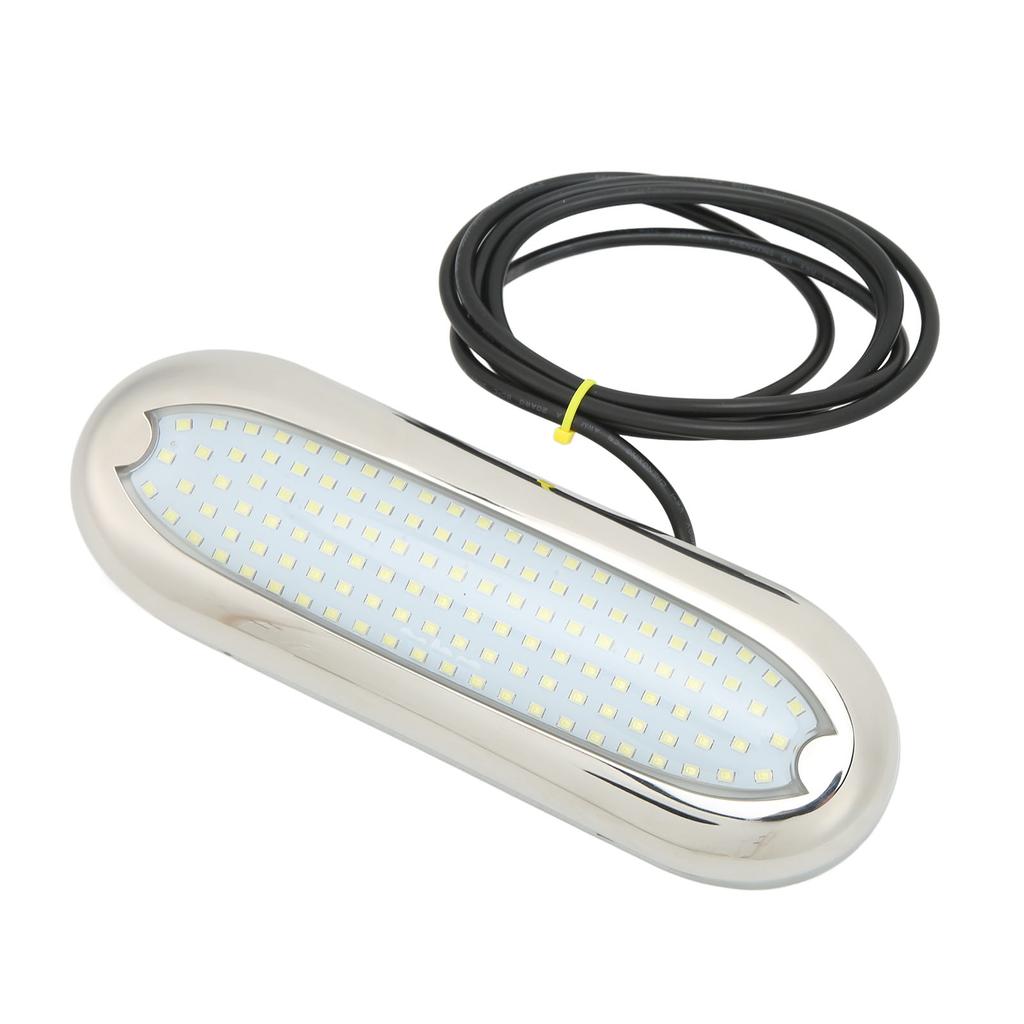 12VDC Boat Underwater Light 120 LED Bright Light IP68 Waterproof Rust Proof for Ships Yachts Motorboats