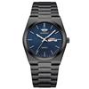 New Men's Ultra-thin Luminous Waterproof Steel Band Watch with Double Calendar - Fashionable, Hot Selling Model