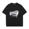 Pánské tričko s gotickým potiskem písmen Hip Hop Streetwear Punk Léto Vintage Prané Nadměrné tričko Pánské Vysoce kvalitní topy