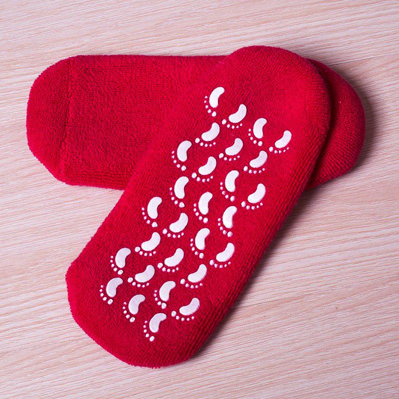 Multi-Color Essential Oil Moisturizing Gel Spa Socks for Foot Care
