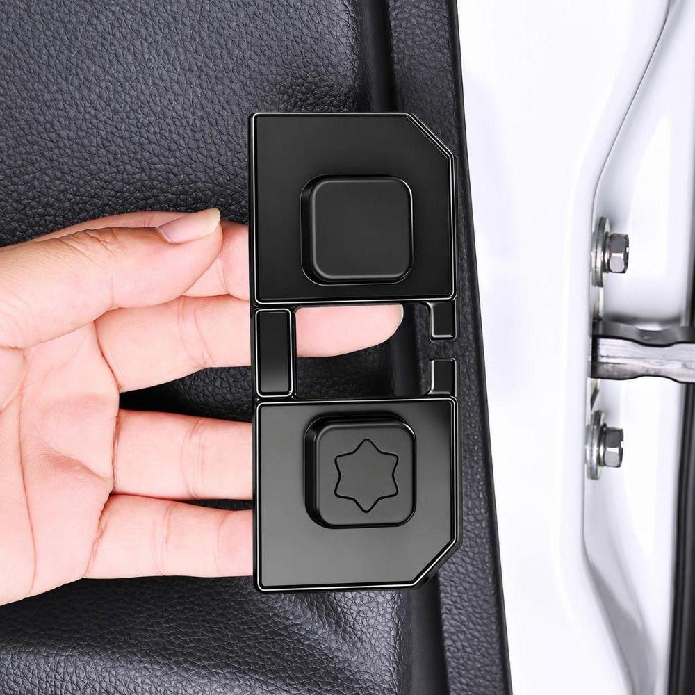 4pcs Soft Car Door Latch Covers Silicone Door Lock Cover Noise Reduction Covers  Vehicle Interior