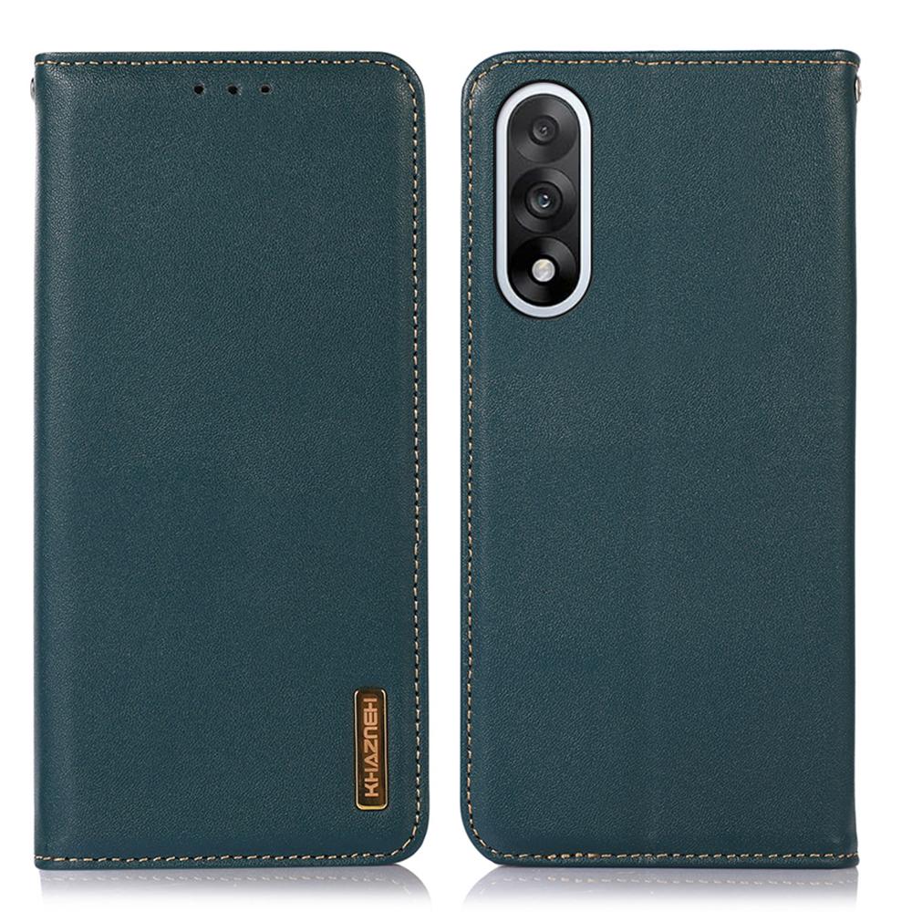 

KHAZNEH For OnePlus Ace 5 Ultra 5G/Nord 5 5G Case Wallet Genuine Cow Leather Phone Cover Nappa Texture