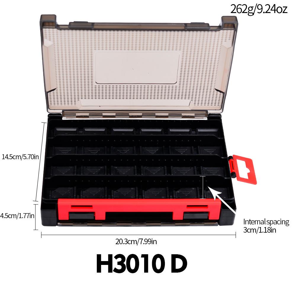 Box na dvojitú návnadu, obojstranný box na rybársky výstroj, box na uloženie falošných návnad na návnady, plastový box na návnadu na návnadu Mino Pencil