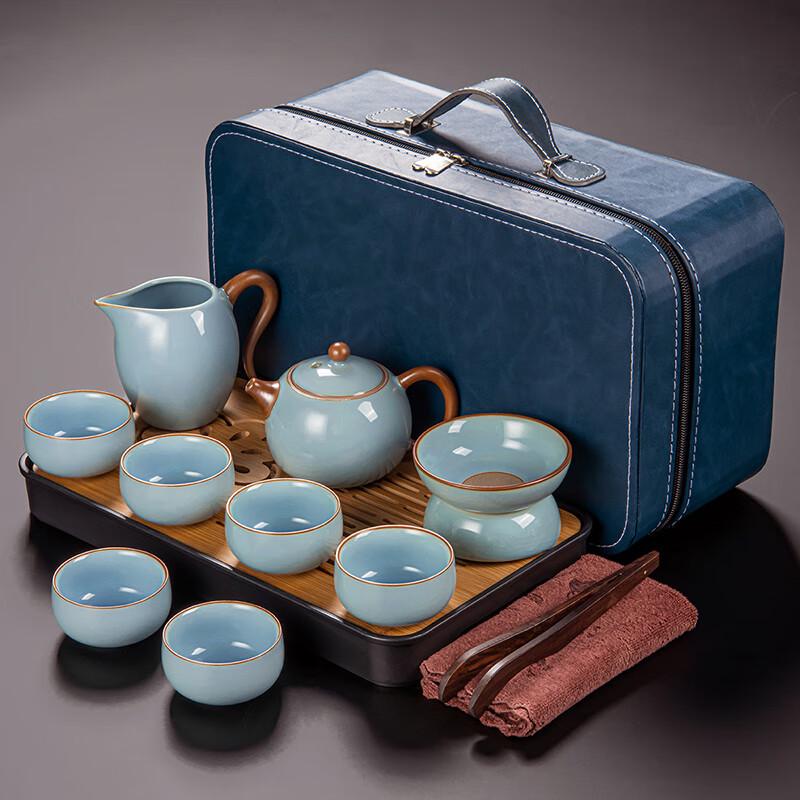 Lainuo Celadon Ru Kiln Xishi Tea Set