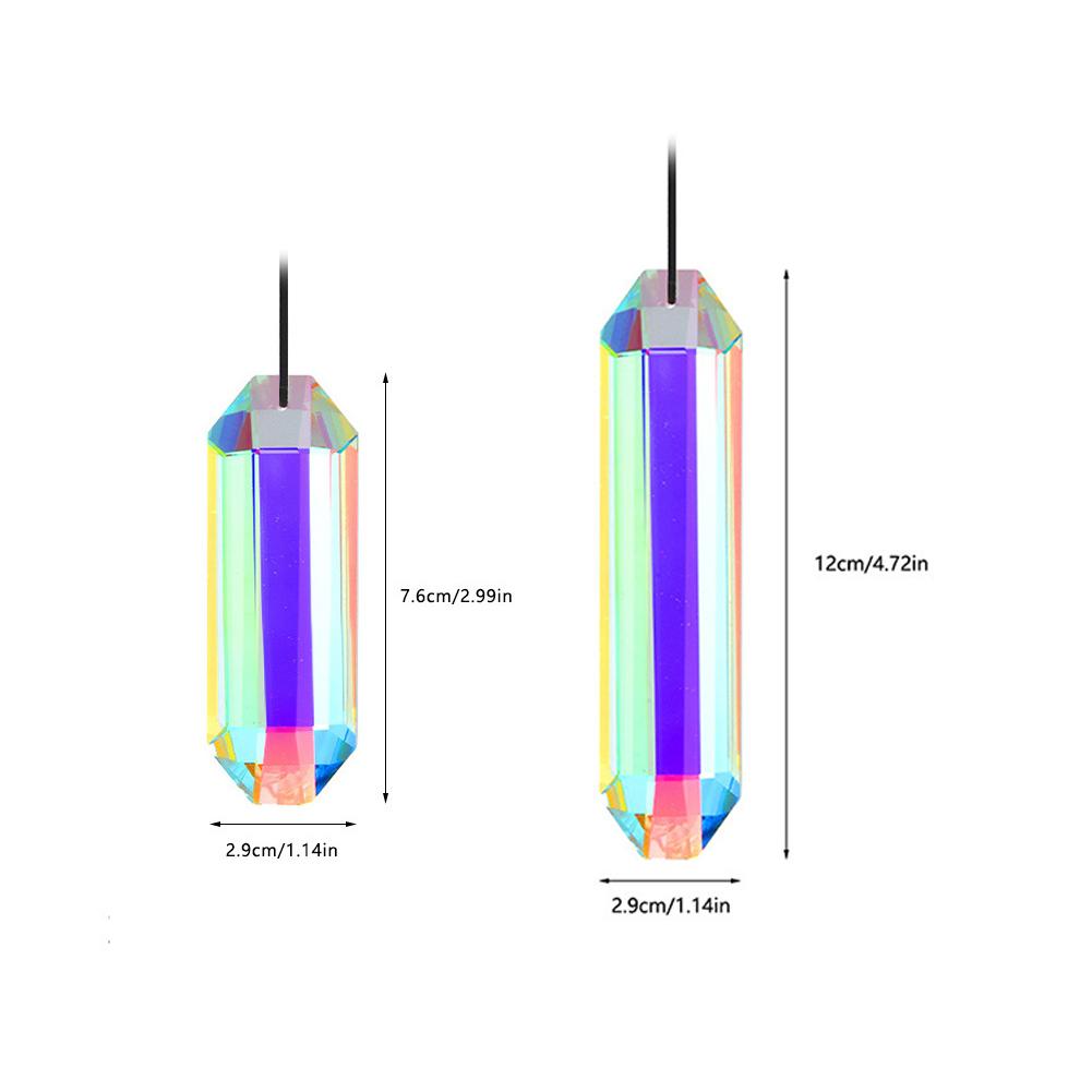 Prism Pendant 76mm/120mm Suncatcher Crystal Pendant Glass Pendant Rainbow Window Hanging For Window Display Home Decor Indoor