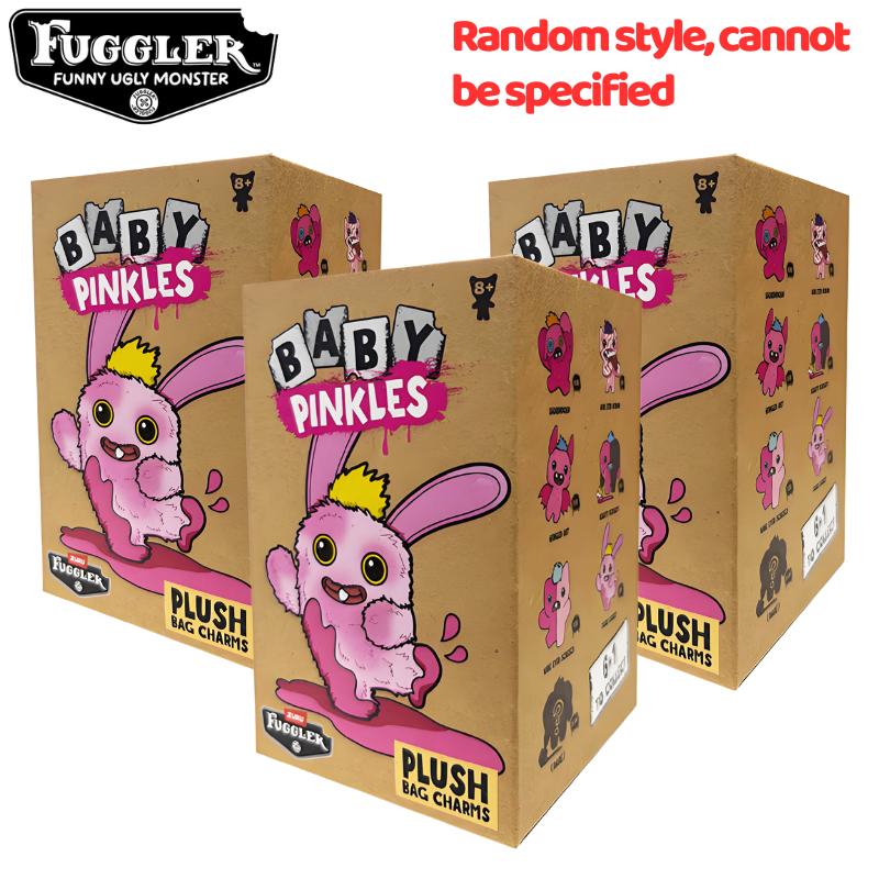 Funny Ugly Teeth Monster Plush Toys Keychain Kawaii Fugglers Baby Pinkles Peluche Dolls Pendant Festival Gifts