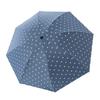 Paraguas Plegable Coreano Automático - Anti-UV, Pegamento Negro, Doble Propósito para Sol y Lluvia