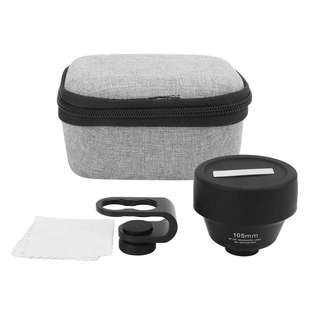 105mm Phone Telephoto Portrait Lens External Aspherical Portrait Lens for Phones IOS Pad