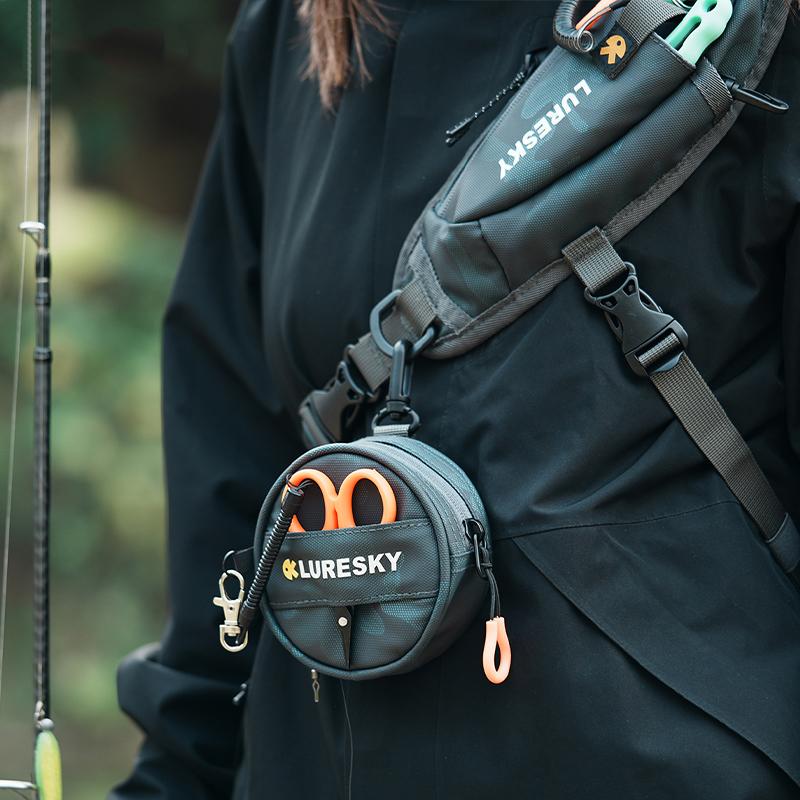 Carbon Fiing Line Storage Bag Portable Multifunctional Main Line Le Line Scissors Case for Lure Fiing Gear Fishing Accessories