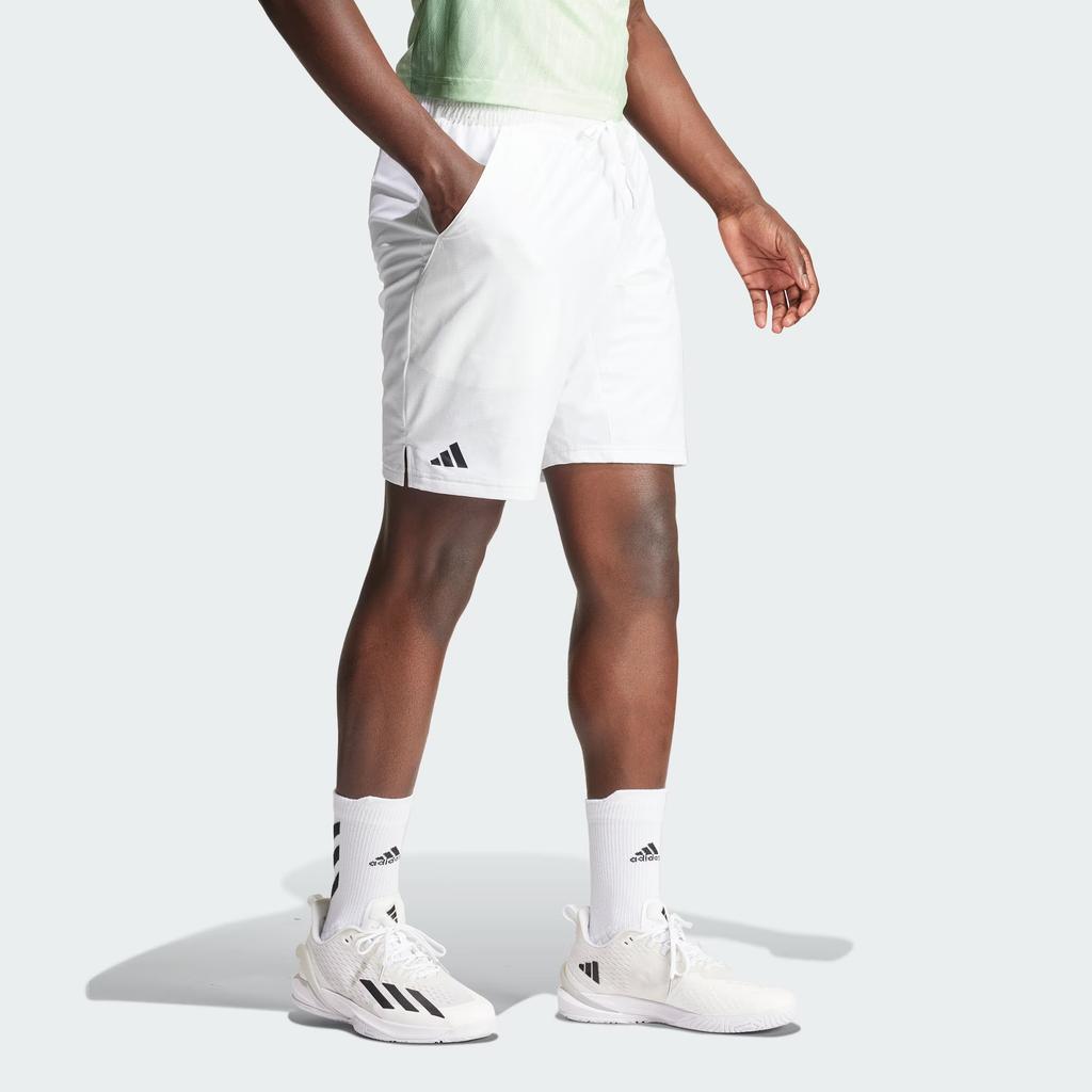 Adidas Tennis Ergo Shorts Solid Color Logo Tennis Sports Shorts Men shorts White IQ4731