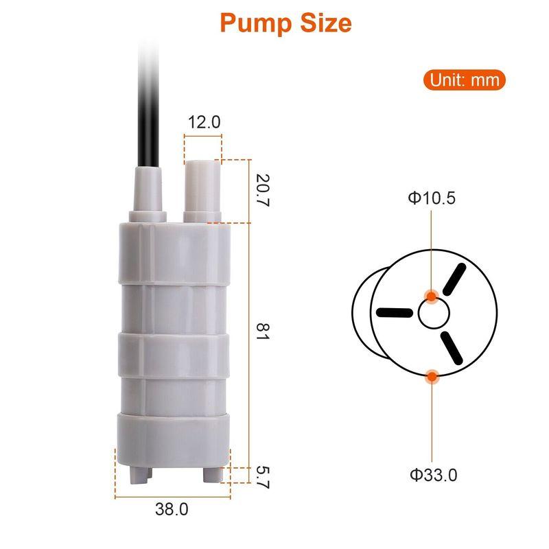 12V 18W Submersible Water Pump High Flow Whale ABS Pump 1000L/H For Garden Sprinklers Lawn Motorhome Pond