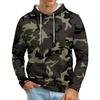 Men's Loose-fitting Casual Camouflage Print Hooded Sweatshirt