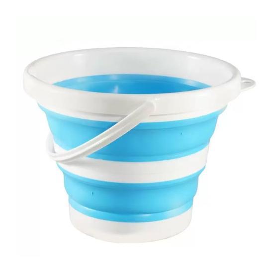 10-литровое складное ведро для воды с ручкой, портативное, легкое, многофункциональное, для кемпинга, рыбалки, мытья машины, складная емкость для хранения воды