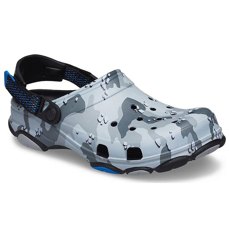 Crocs Classic Clog Desert Camouflage Outdoor Beach Unisex Black Gray Sandals 207305-097