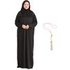 Women Prayer Dress With Hijab Rug Tasbih Muslim Set Islamic Clothes Abaya Jilbab Dubai Kaftan For Eid Ramadan