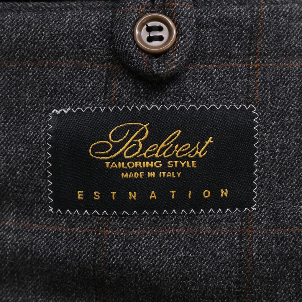 Belvest [ESTNATION Exclusive] Gray X Brown 100% Wool 3B Jacket Jacket 48 Gray X brownUsed
