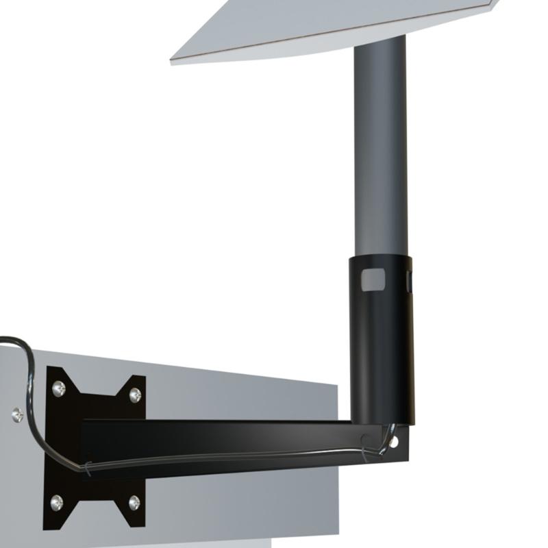 Steel Wall Mount Bracket For Gen3 Dish Mounting Metal Wall Mount Long Easy Installs For Home Use