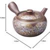 Banko Ware Teapot for 2 Capacity Size New Red Red Plum Blossom and Yoshino Cherry Blossom Made In 16636 "Kutani-style Painting" People, Approx. 300ml,