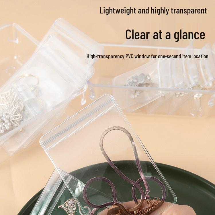 Anti-Oxidation Transparent Jewelry Storage Box & Bags for Earrings, Studs, and Necklaces
