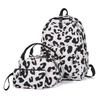 Schoolbag backpack, college student capacity, casual printing three-piece lunch bag, light weight for primary and secondary school students